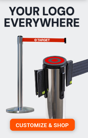 Custom Branded Stanchions for Intentional Arrivals