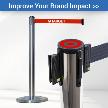 Custom Branded Stanchions for Intentional Arrivals
