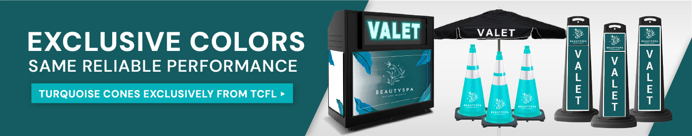 Custom traffic cones and arrival solutions from Traffic Cones For Less help organize curbside flow, valet lanes, and entrances. Designed to improve safety, visibility, and brand impact where first impressions matter most.