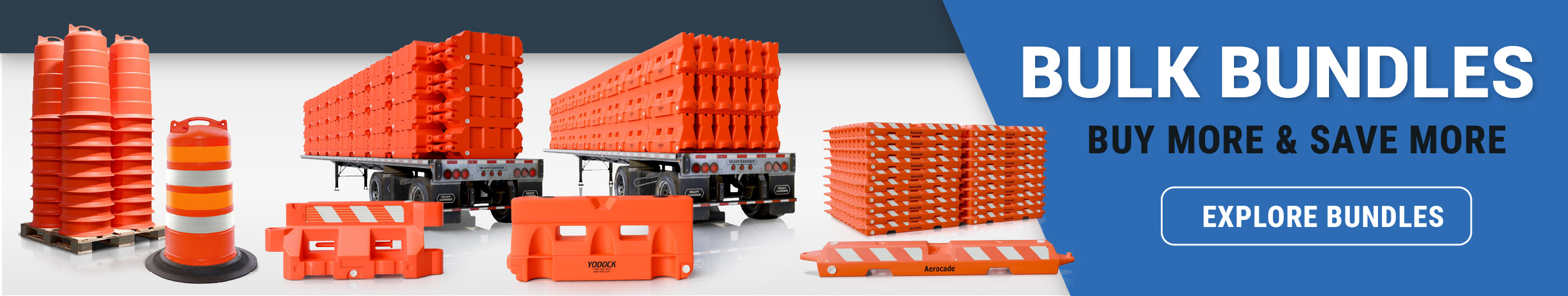 Safety barricades with reflective panels, plastic construction, and customizable branding options