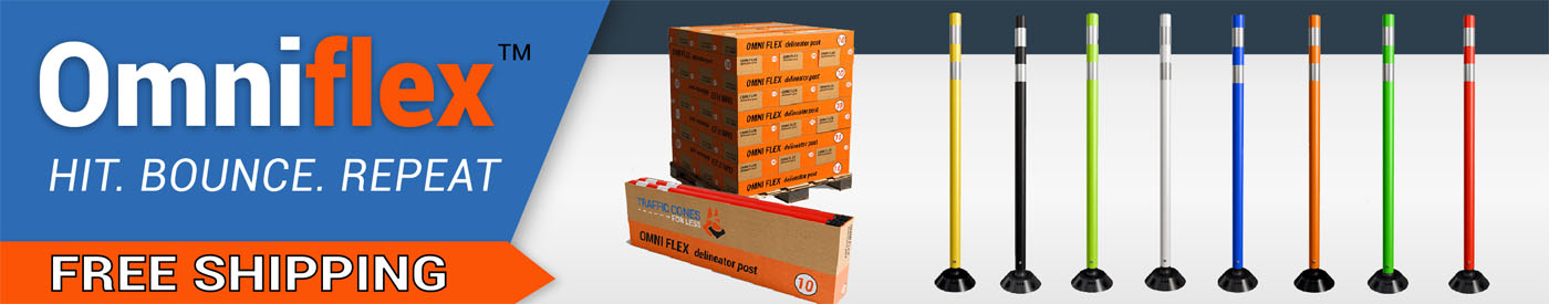 https://www.trafficconesforless.com/omniflex-delineators-1.html?utm_source=banner&utm_medium=web&utm_campaign=omniflex&utm_id=100040