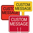 Custom Traffic Cone Signs