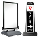 Valet Signs and  Panels