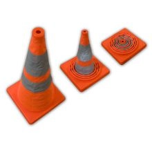 28 inches Orange Collapsible Pop Up Traffic Cone - 2