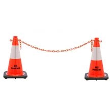 18 inch No Parking Traffic Cone w/Black Base - 2