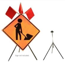 Tripod Sign Stand For Roll Up Signs - 1