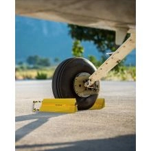 Custom Yellow Aircraft Chock - 1