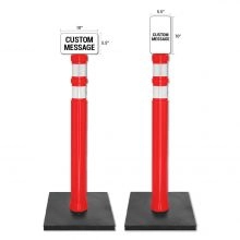 Delineator Post w/Custom Sign -1