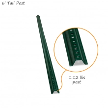 U-Channel Sign Post Kit - 6 foot tall - 2