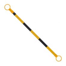 Retractable Delineator Bar Black and Yellow