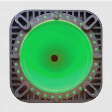 18 inch Kelly Green Traffic Cone w/3 lb Black Base -1