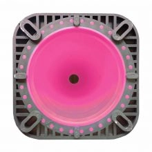 18 inch Pink Traffic Cone w/Black Base -1