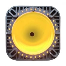 Yellow Traffic Cone w/Reflective Collar - 1