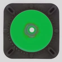 28 inch Kelly Green Traffic Cone w/Black Base - 1
