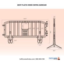Movit Plastic Crowd Control Barricade - 6