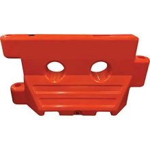 Orange Water Filled Barricade w/Connector Pin - 1