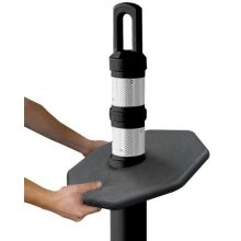 Black Arch-Looper Premium Delineator Post - 1