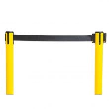 Yellow Outdoor Retractable Belt Post - 1