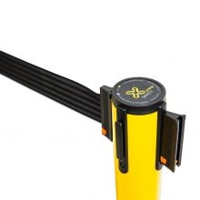 Yellow Outdoor Retractable Belt Post - 2