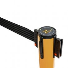 Yellow Outdoor Retractable Belt Post - 2