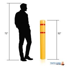 Bollard Cover 7x 52 w/Reflective Tape-3