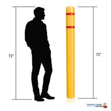 Bollard Cover 7 x 72 w/Reflective Tape-3