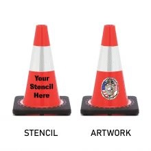 Traffic Cone w/Black Base - 2