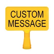 Custom Yellow ConeBoss Traffic Sign - 1
