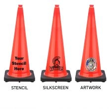 Traffic Cone w/Black Base - 4