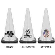 Traffic Cone Stencil, Silkscreen, Artwork Sample