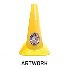 18 inches Yellow Sport Cone - 1