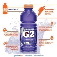 Gatorade 20 oz Wide Mouth Bottles G2 Infographics