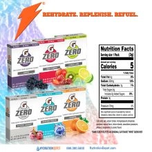 Gatorade Zero Bulk Thirst Quencher Powder Nutritional Facts