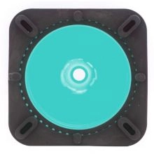 28 inch Teal Green Traffic Cone 7 lb Black Base - 1