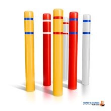 Bollard Covers with stripes 60 -1