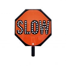 Slow Sign Prismatic Sheeting Paddle - 2