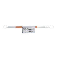SideWalk Closed - Cone Bar Roll Up Sign - 1
