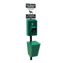 Pet Waste Station With 6ft Pole Bundle - 2