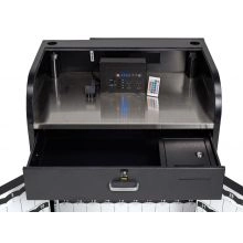 Elite Valet Podium w/RGB LED Light & Power Station, 150 Hooks-5