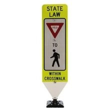 In-Street Pedestrian Crosswalk Sign - 1