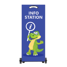 Flex Infostation Kiosk with Custom Artwork details