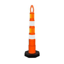 Tear Drop Orange 42" Mini Stackable Channelizer Drum details