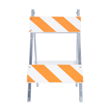 Type II Plastic Panel Barricades w/Steel Legs - 70 Pack Pallet details