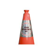 ConeAds Custom 6" Cone Collar Sleeve for 28" Traffic Cones - 100 Pack details