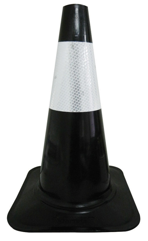 18" Black Sport Cone w/6" 3M Reflective Collar