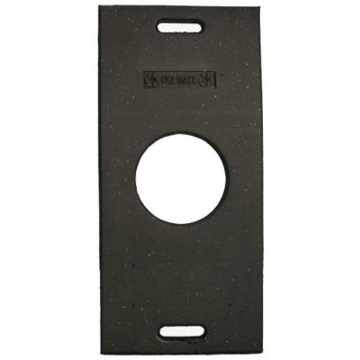 Cortina Recycled Rectangular 30 lbs Black Rubber Base 