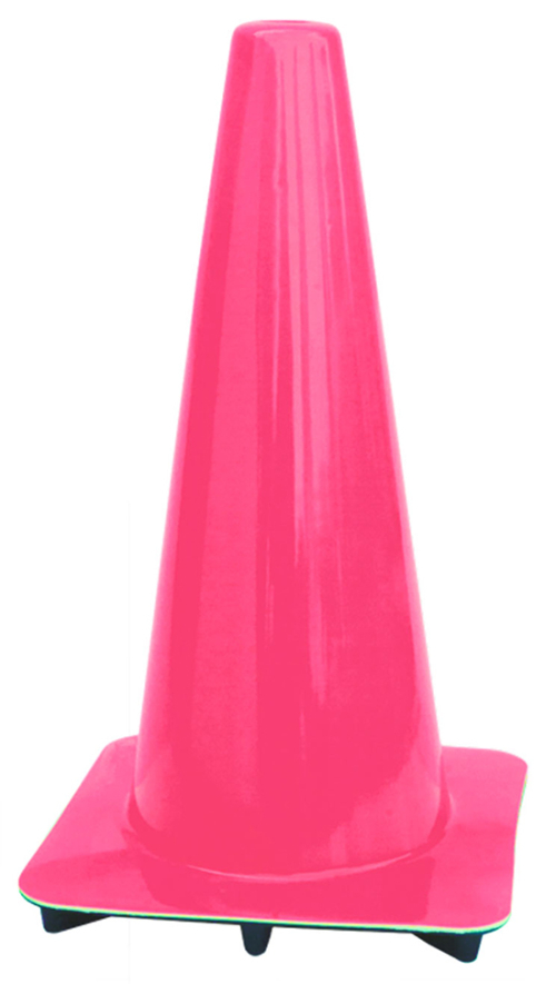 Lakeside 18" Pink Traffic Cone, Made in USA