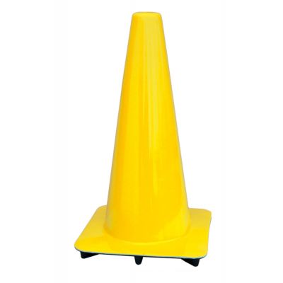 Lakeside 18" Yellow Traffic Cone, Made in USA 