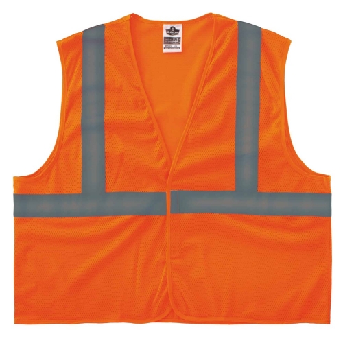 GloWear 8205HL Custom Logo Hi-Vis Safety Vest - Type R, Class 2, Hook + Loop 