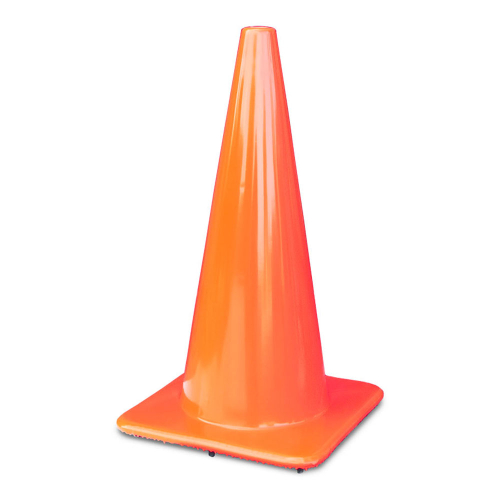  28" 7 lb Orange Traffic Cone - Made in USA
